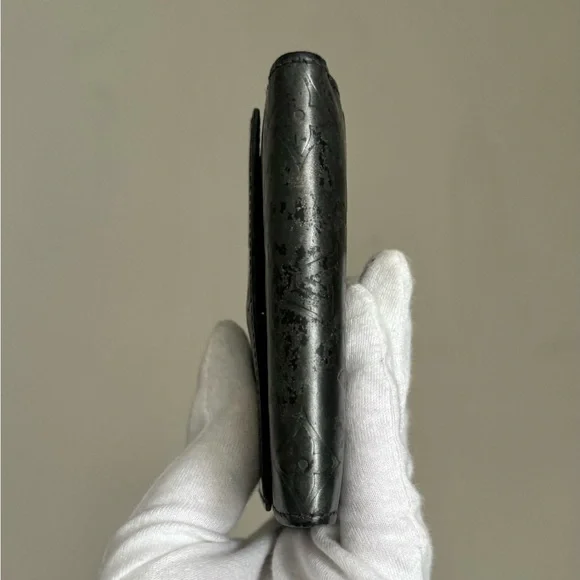 Louis Vuitton Matte Dark Gray Monogram Compact Wallet - Picture 10 of 15